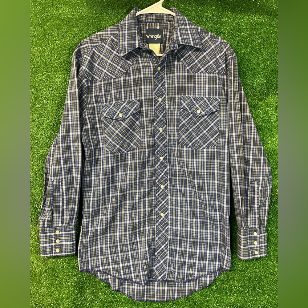 Vintage Wrangler Western Pearl Snaps shirt Size Large